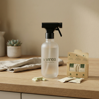 All-purpose cleaning tablets 3-pack with glass bottle