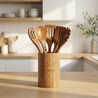 Kitchen utensils in Acacia wood 5-pack