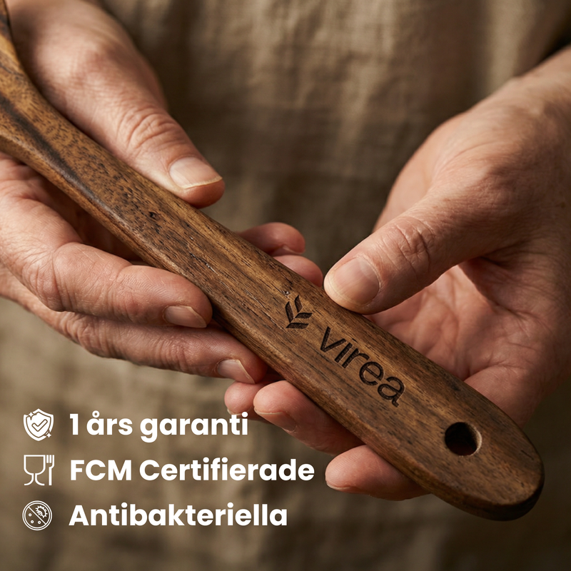 Kitchen utensils in Acacia wood 5-pack