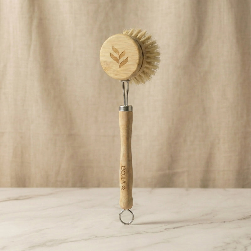 Eco Dish Brush in Bamboo & Sisal